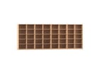 Flexeo® Bibliotheksregal 40 Fächer hoch Breite 505 6 cm