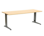 L Fuß Schreibtisch Höhe 72 82 cm verstellbar Platte 160 x 80 cm 1