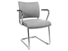 Besucherstuhl Schwinger mit Armlehnen, 2er-Set