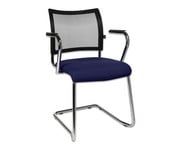 Topstar Besucherstuhl Schwinger mit Netz mit Armlehnen 2er Set 1