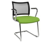 Topstar Besucherstuhl Schwinger mit Netz mit Armlehnen 2er Set 7