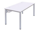 EDV Tisch mit Kabelkanal Rundrohr Tischbeine BxT: 120x80 cm