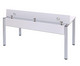 EDV Tisch mit Kabelkanal Rundrohr Tischbeine BxT: 120x80 cm 4