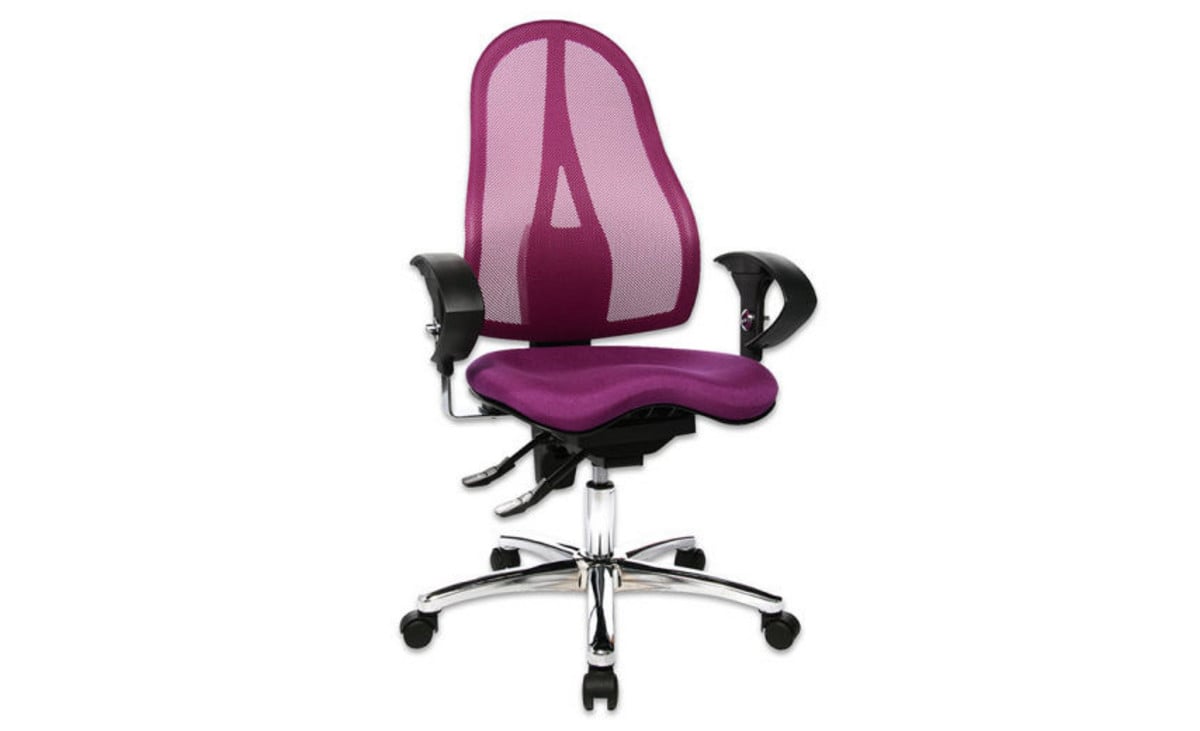 Bürostuhl „air comfort“ mit Teppichbodenrollen