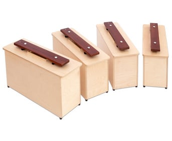 Betzold Kontrabass Klangbausteine (C/D/E/F) 4 Stück