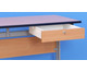 Lehrertisch L Fuß mit abschließbarer Schublade 7