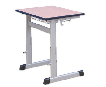 Einer Schülertisch mit L Fuß höhenverstellbar mit Ablage