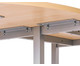 Flexeo® Schreibtisch (Breite 140 cm) mit Anbau und Viertelkreis 5
