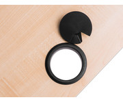 Flexeo® Schreibtisch (Breite 160 cm) mit Anbau und Viertelkreis 7