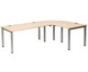 Flexeo® Schreibtisch (Breite 160 cm) mit Anbau und Viertelkreis 4