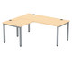 Flexeo® Schreibtisch (Breite 180 cm) mit Anbau 2