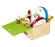 Percussion-Set mit Holzbox, 12-teilig