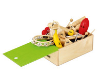Percussion-Set mit Holzbox, 15-teilig