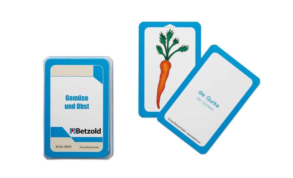 Betzold Gemüse und Obst - Karten für den Magischen Zylinder