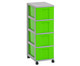 Flexeo® Rollcontainer 4 große Boxen 3