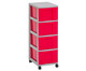 Flexeo® Rollcontainer 4 große Boxen 4