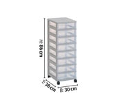 Flexeo® Rollcontainer 8 kleine Boxen 3