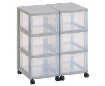 Flexeo® Container System 2 Reihen 6 große Boxen