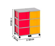 Flexeo® Container System 2 Reihen 6 große Boxen 3