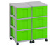 Flexeo® Container System 2 Reihen 6 große Boxen 2