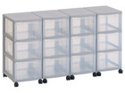 Flexeo® Container System 4 Reihen 12 große Boxen