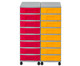Flexeo Container-System 2 Reihen 16 kleine Boxen-24