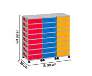 Flexeo® Container System 3 Reihen 24 kleine Boxen 3
