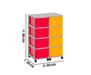 Flexeo® Container System 2 Reihen 8 große Boxen 3