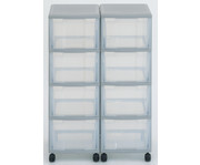Flexeo® Container System 2 Reihen 8 große Boxen 1