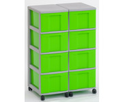 Flexeo® Container System 2 Reihen 8 große Boxen 6