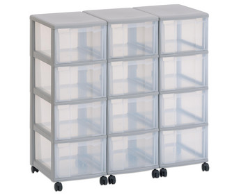 Flexeo® Container System 3 Reihen 12 große Boxen