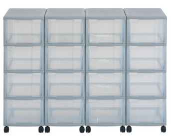 Flexeo® Container System 4 Reihen 16 große Boxen