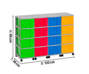 Flexeo® Container System 4 Reihen 16 große Boxen 3