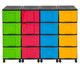 Flexeo Container-System 4 Reihen 16 grosse Boxen-15