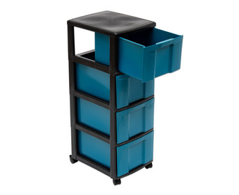 Betzold Rollcontainer 4 große Boxen aus biobasiertem treeNside Material