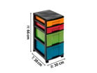 Betzold Rollcontainer 4 Boxen aus biobasiertem treeNside Material