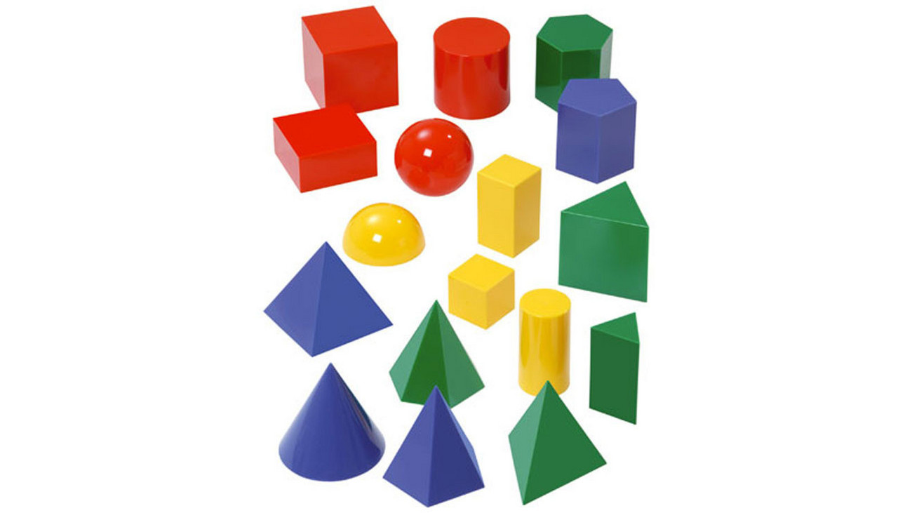 Verschiedene Geometrie Körper Mathe Sensorisches Spielzeug für