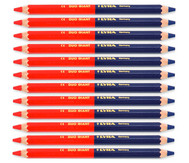 12er-Set Zweifarbstifte rot/blau