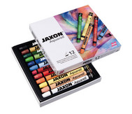 Jaxon Aquarell Wachspastelle, 12 Farben