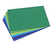 Schulset Tonpapier, Set 2, Blau- und Grüntöne