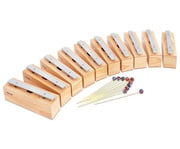 Betzold 10 Bass Klangbausteine und 10 Schlägel Aluminium 1