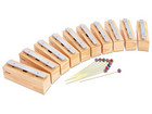 Betzold 10 Bass Klangbausteine und 10 Schlägel Aluminium