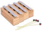 Betzold Satz mit 4 Bass Klangbausteinen Aluminium