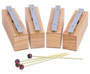 Betzold Satz mit 4 Bass Klangbausteinen Leichtmetall 1