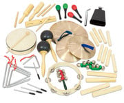 Betzold Percussion Tasche mit 27 Instrumenten 2