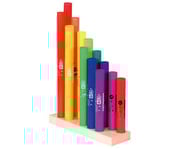 Boomwhackers® chromatischer Satz mit Holzständer 1