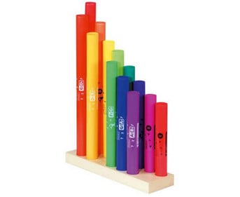 Boomwhackers® chromatischer Satz mit Holzständer