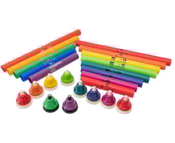 Betzold Musik Set: Boomwhackers® + Schlagglocken