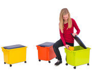 Deckel mit Sitzpolster für Gratnells Materialbox 3