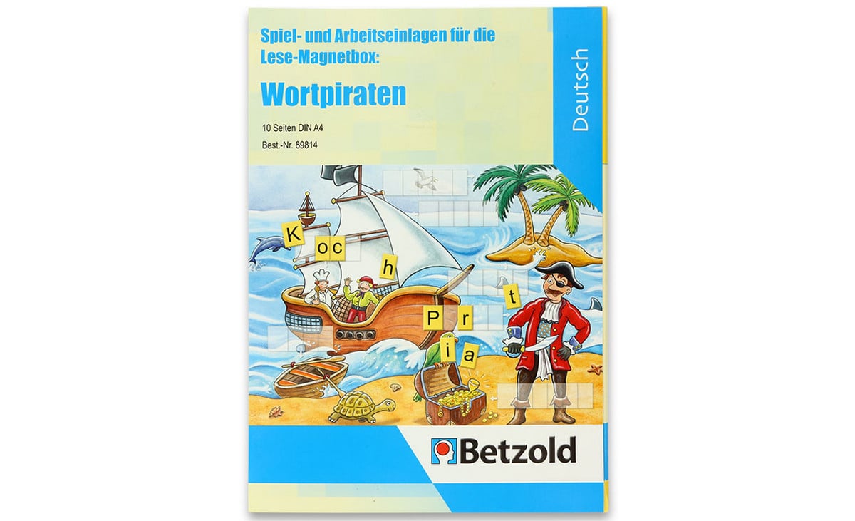 Betzold  Spiel- und Arbeitseinlagen für die Lese-Magnetbox „Wortpiraten“